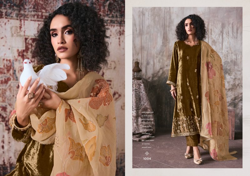 Makhmal By Rangati Plush Velvet Dress Materials